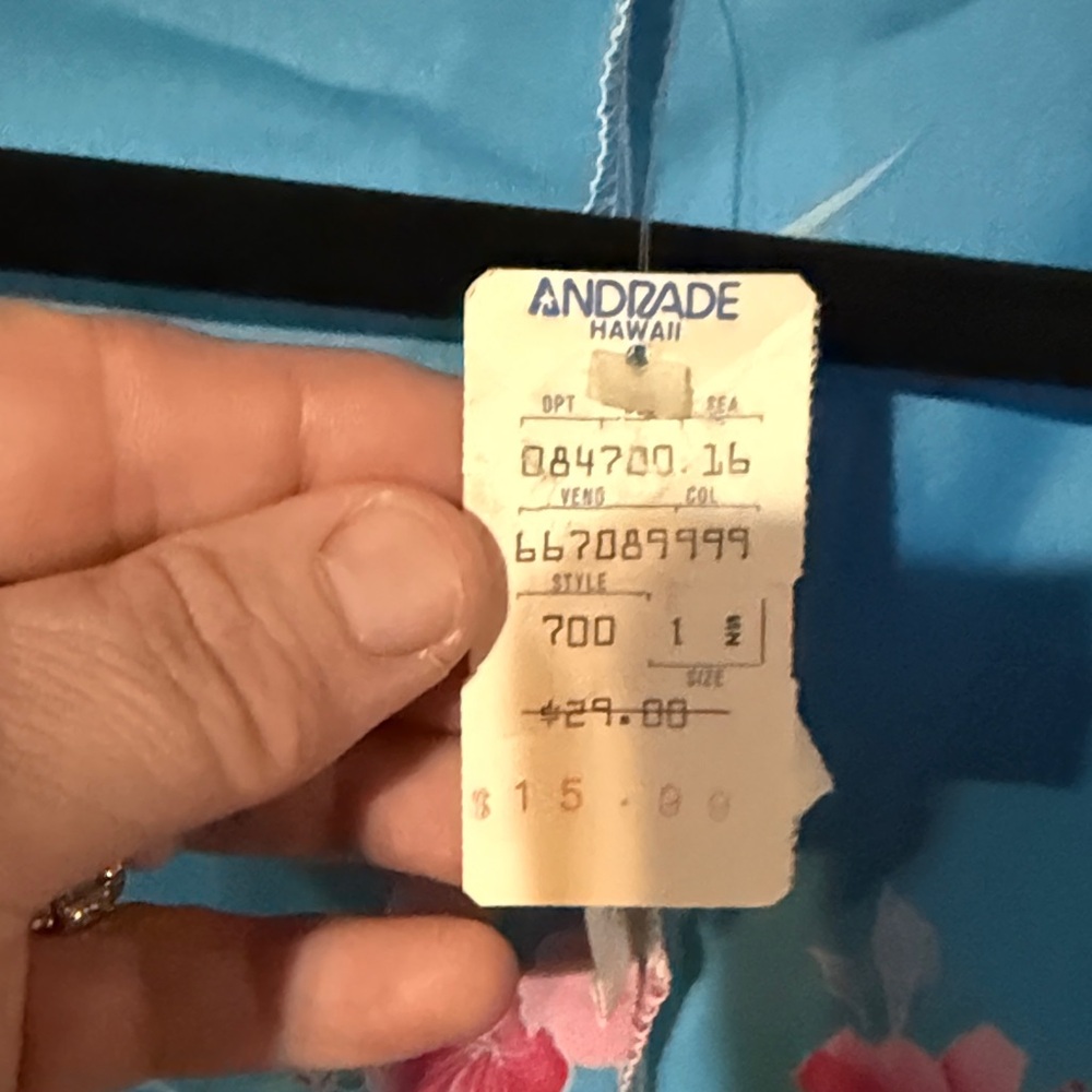 Floral Blue Kimono Wrap - Picture 4 of 6